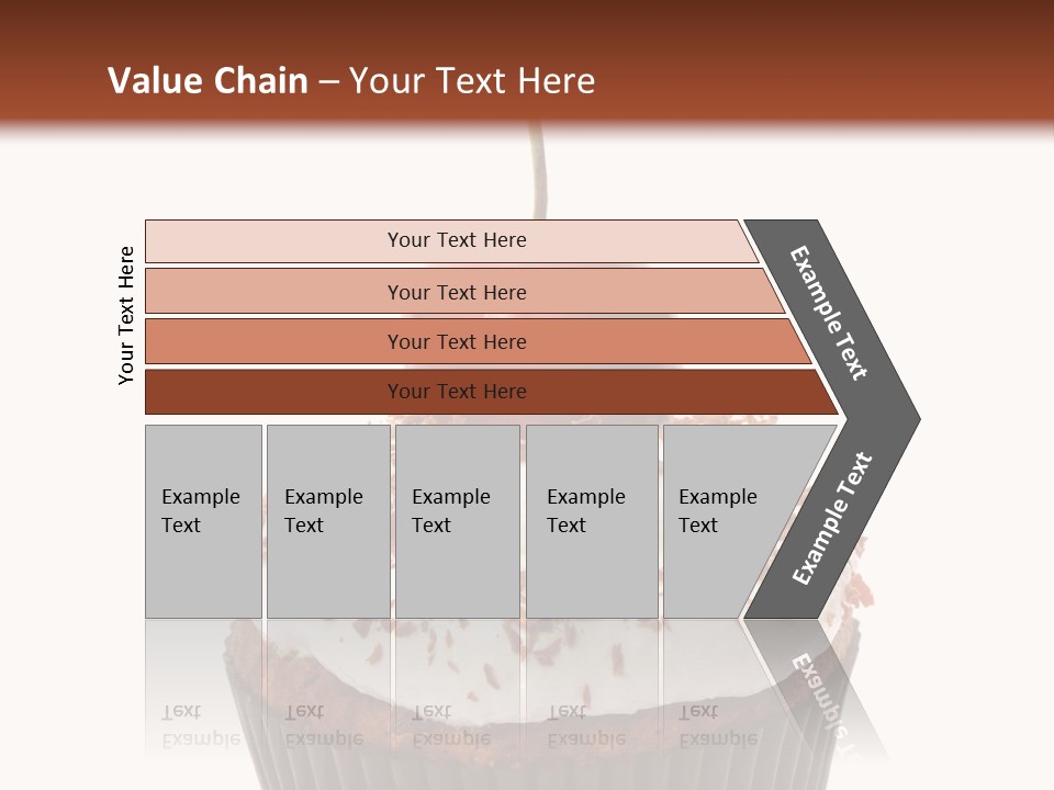 Cupcake Food Cherry PowerPoint Template
