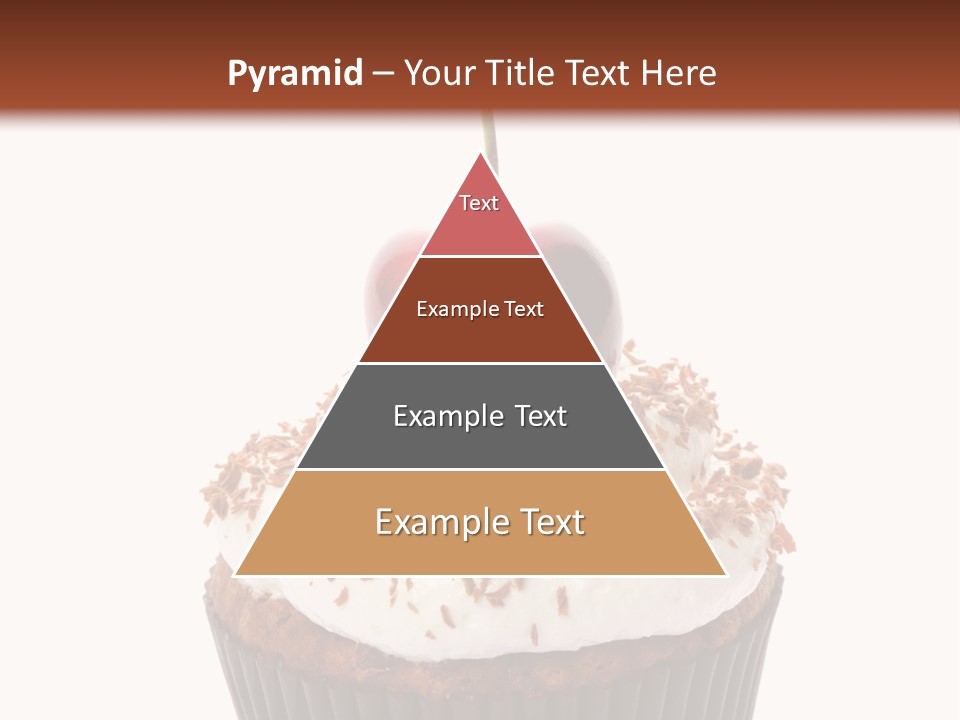 Cupcake Food Cherry PowerPoint Template