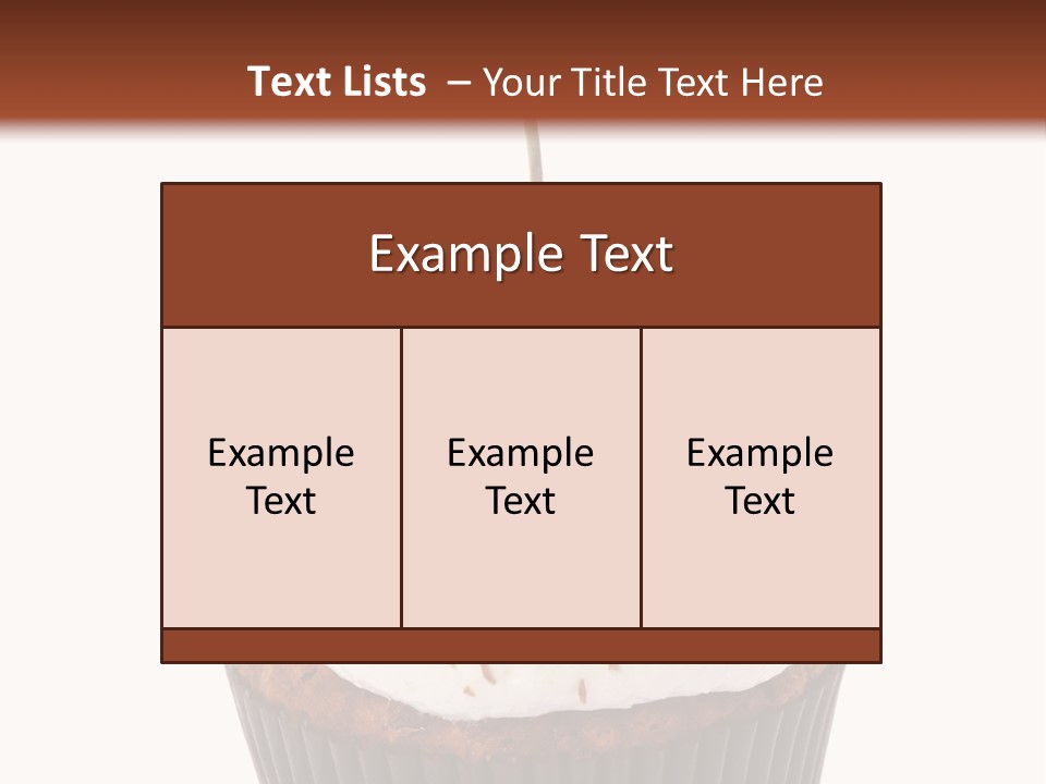 Cupcake Food Cherry PowerPoint Template