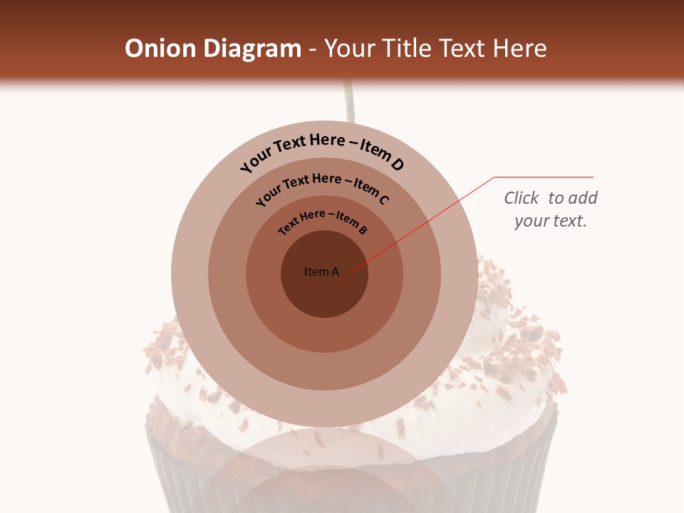 Cupcake Food Cherry PowerPoint Template