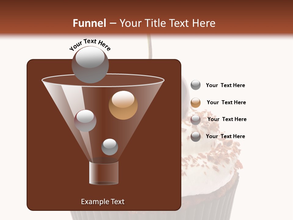 Cupcake Food Cherry PowerPoint Template