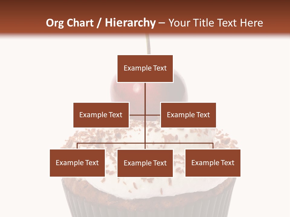 Cupcake Food Cherry PowerPoint Template