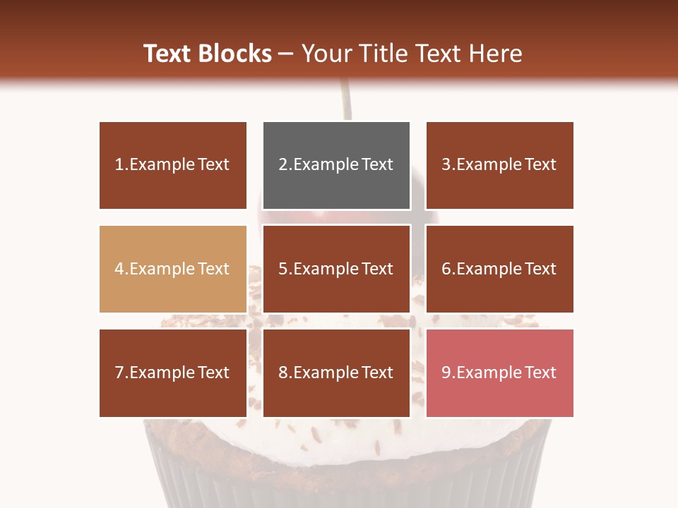 Cupcake Food Cherry PowerPoint Template