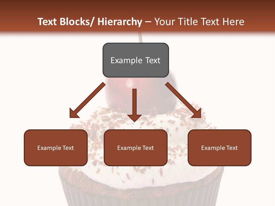 Cupcake Food Cherry PowerPoint Template