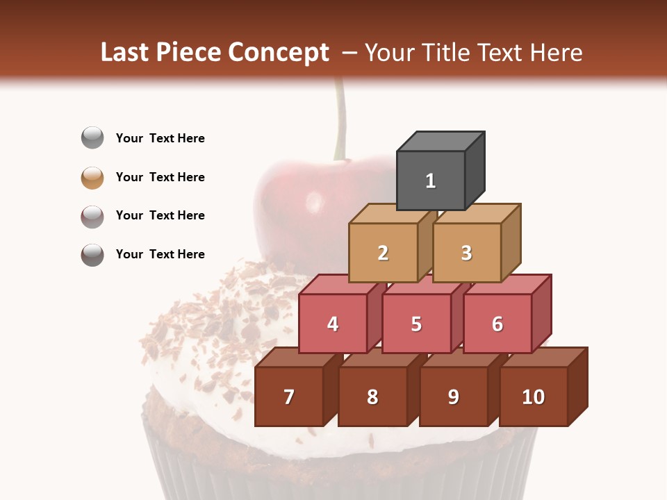 Cupcake Food Cherry PowerPoint Template