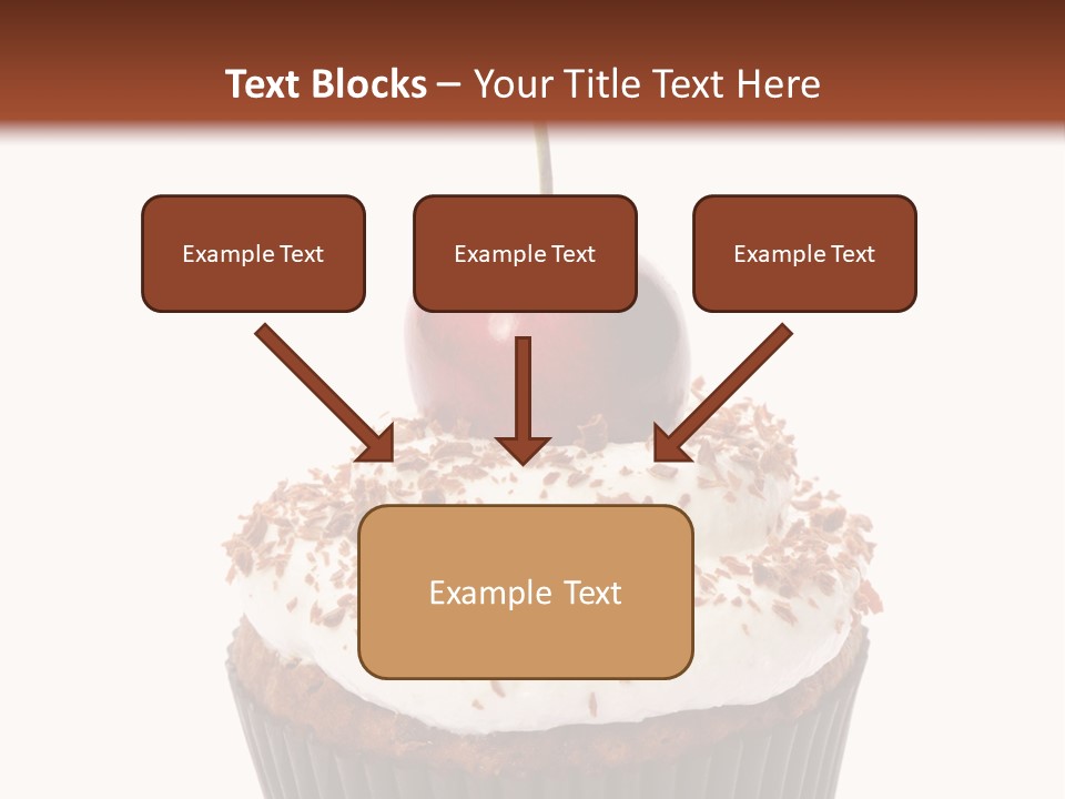 Cupcake Food Cherry PowerPoint Template