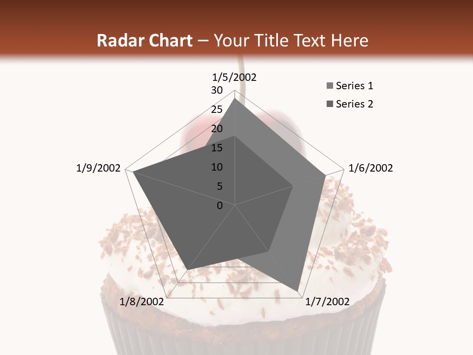 Cupcake Food Cherry PowerPoint Template