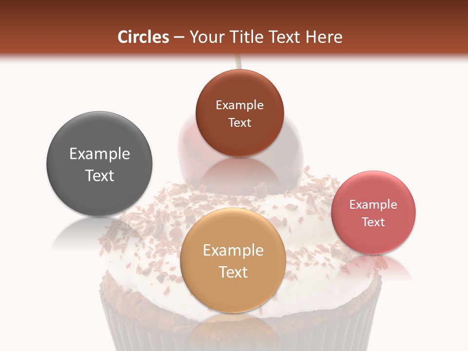 Cupcake Food Cherry PowerPoint Template