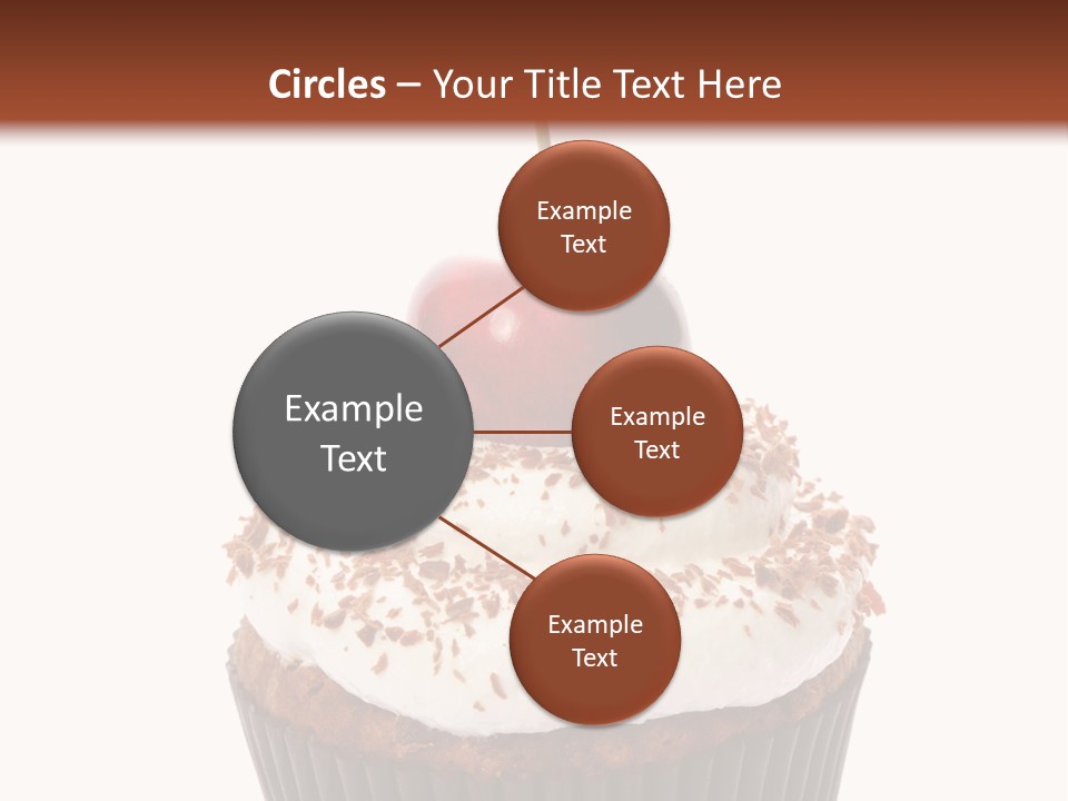 Cupcake Food Cherry PowerPoint Template