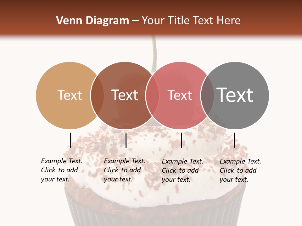 Cupcake Food Cherry PowerPoint Template