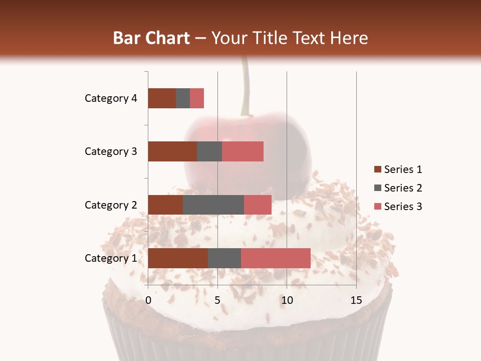 Cupcake Food Cherry PowerPoint Template
