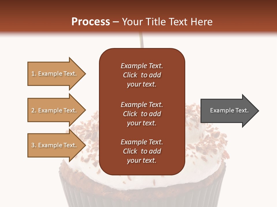 Cupcake Food Cherry PowerPoint Template