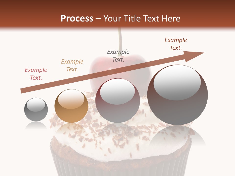 Cupcake Food Cherry PowerPoint Template