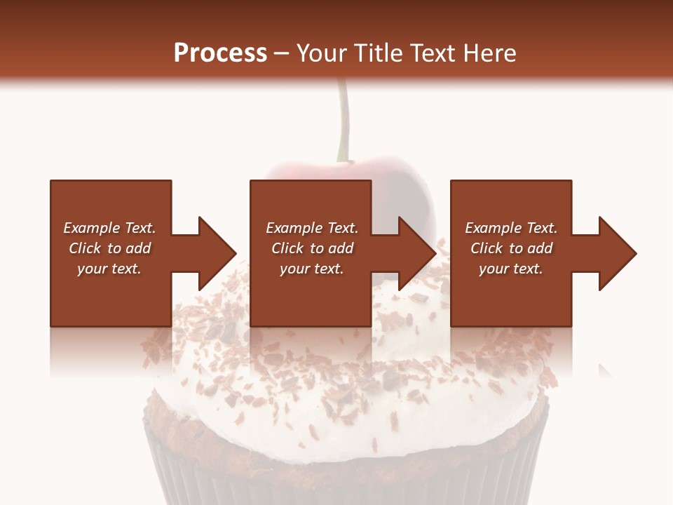 Cupcake Food Cherry PowerPoint Template