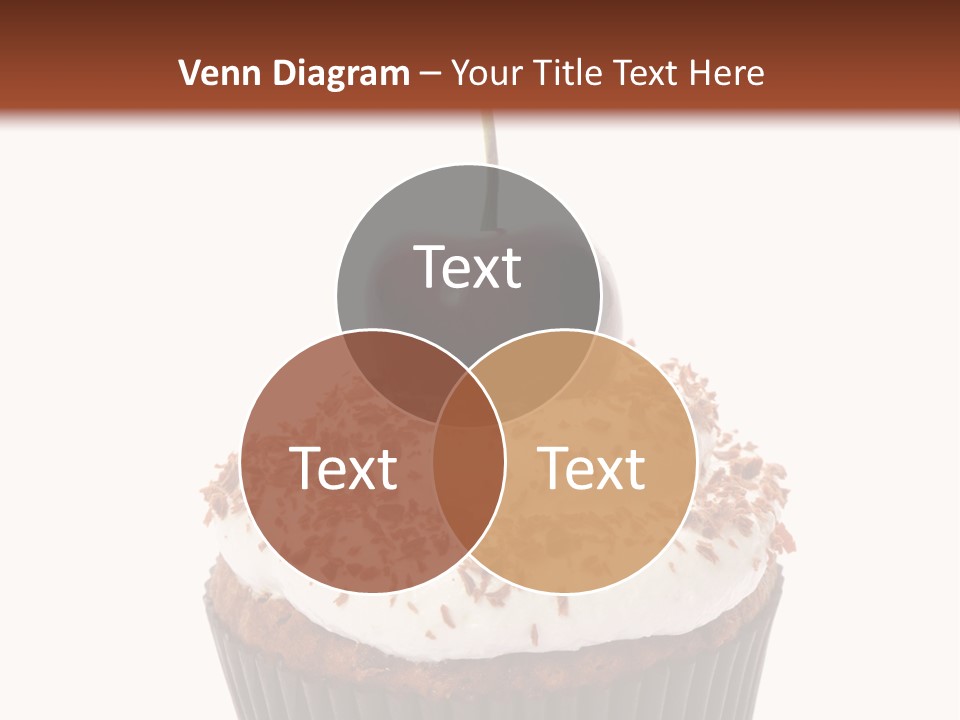 Cupcake Food Cherry PowerPoint Template