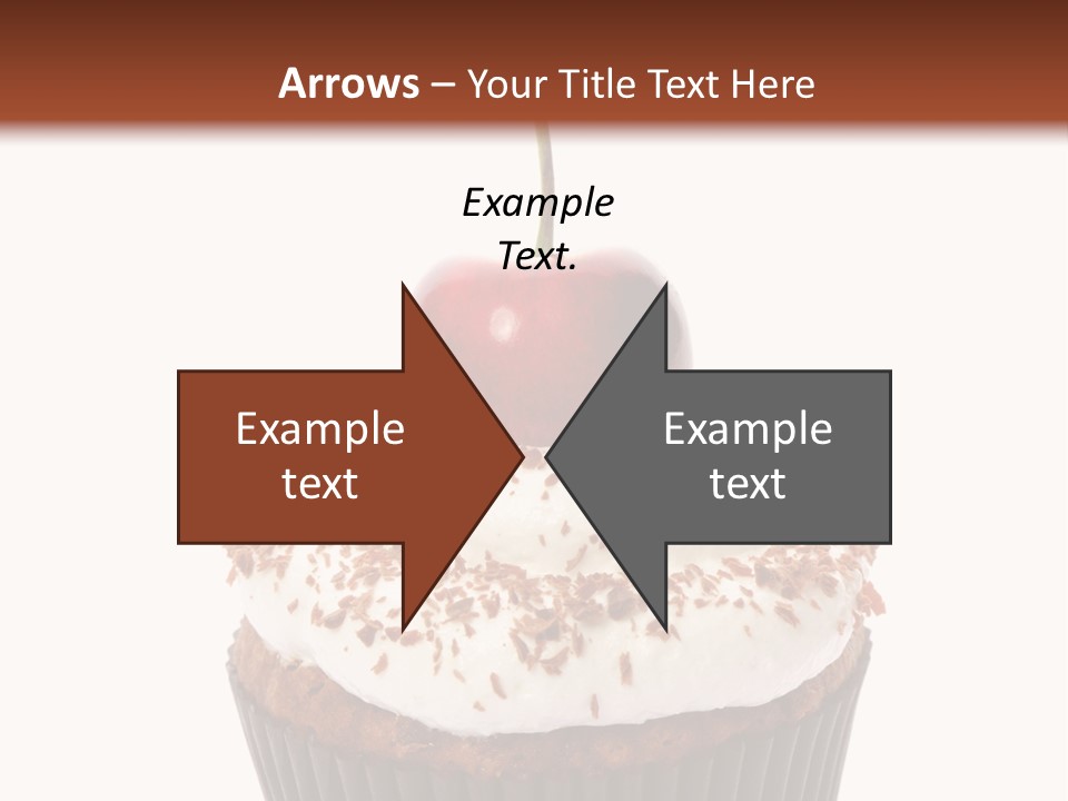 Cupcake Food Cherry PowerPoint Template