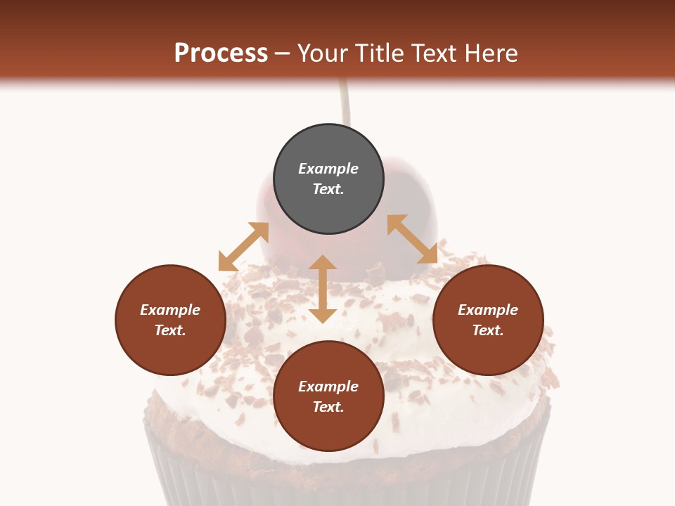 Cupcake Food Cherry PowerPoint Template