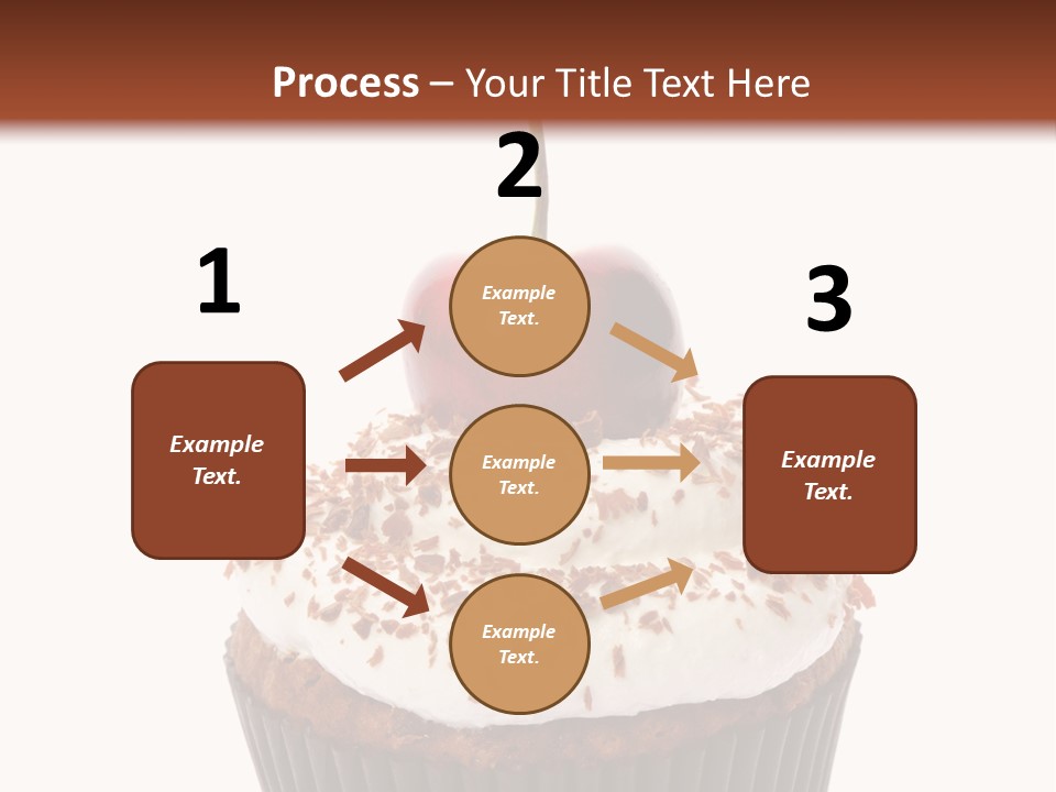 Cupcake Food Cherry PowerPoint Template