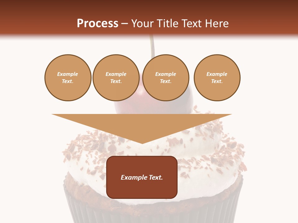 Cupcake Food Cherry PowerPoint Template