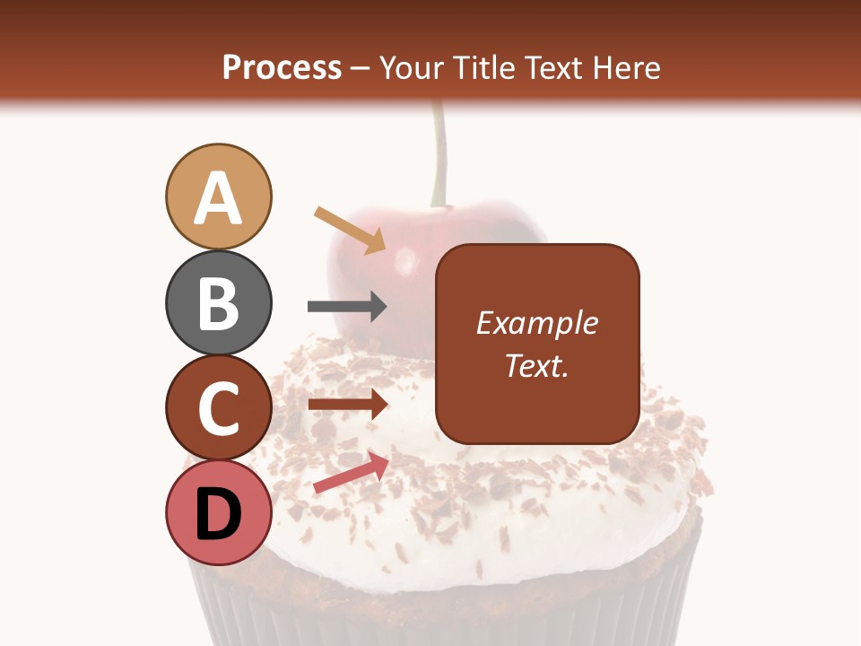 Cupcake Food Cherry PowerPoint Template