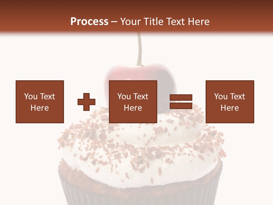 Cupcake Food Cherry PowerPoint Template