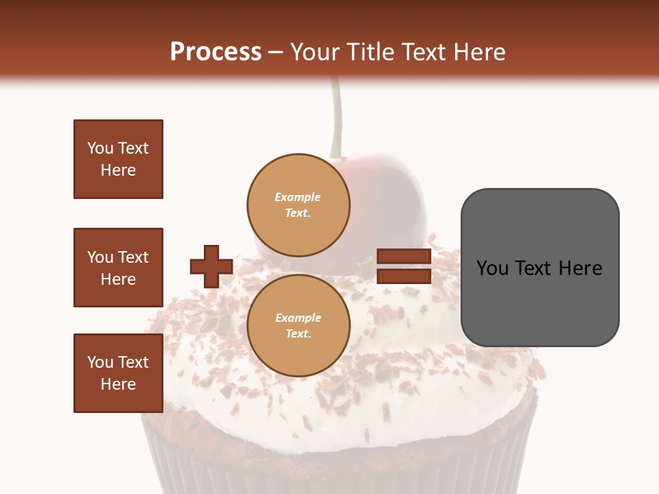 Cupcake Food Cherry PowerPoint Template