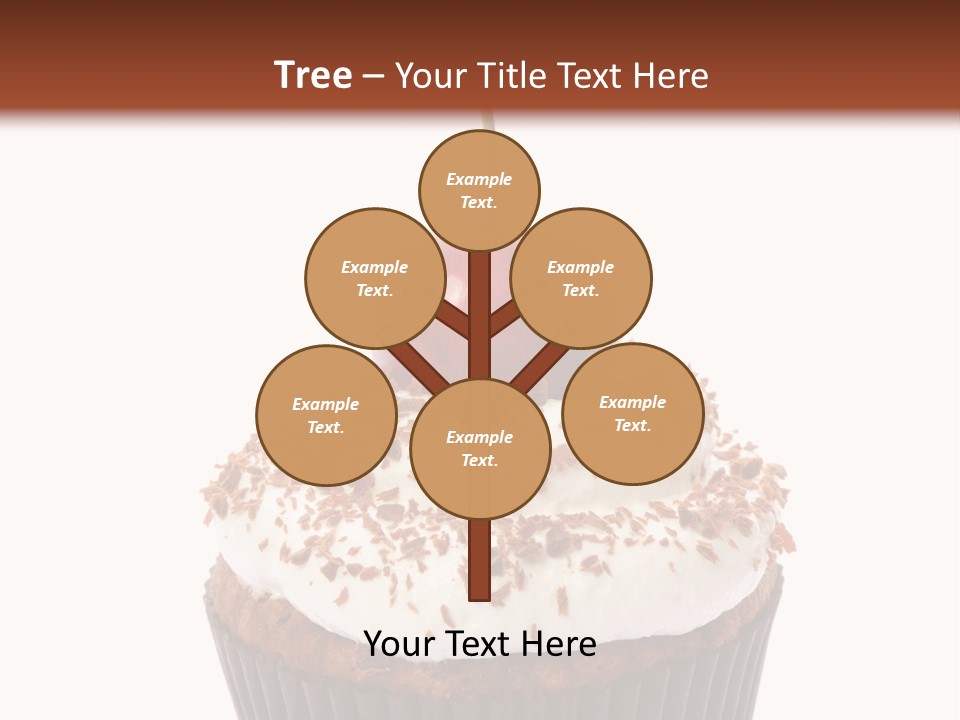 Cupcake Food Cherry PowerPoint Template