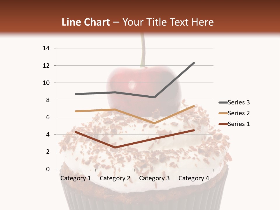 Cupcake Food Cherry PowerPoint Template