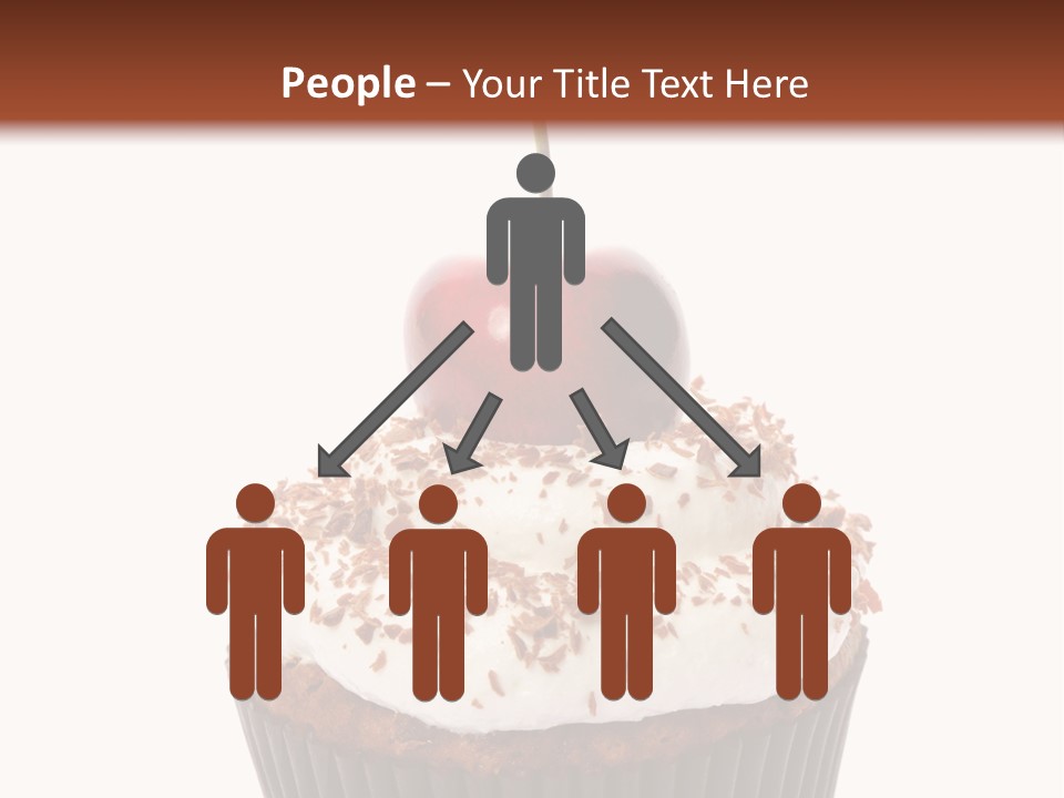 Cupcake Food Cherry PowerPoint Template