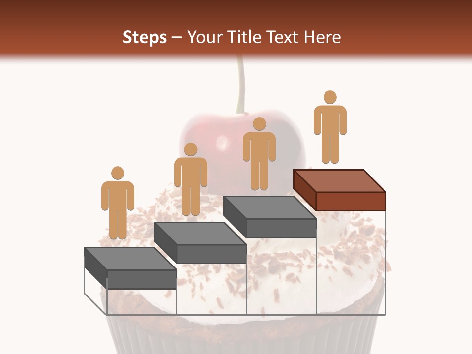 Cupcake Food Cherry PowerPoint Template