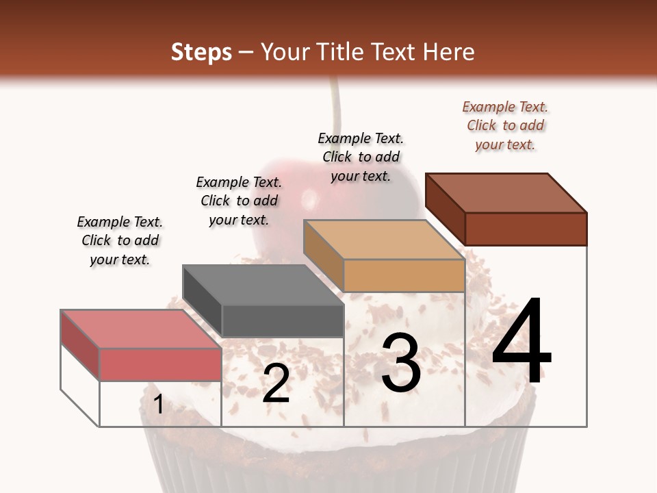 Cupcake Food Cherry PowerPoint Template