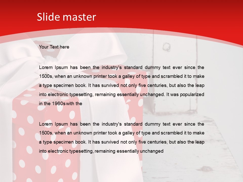 White Cute Shabby Chic PowerPoint Template