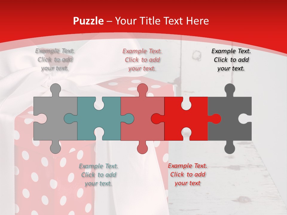 White Cute Shabby Chic PowerPoint Template