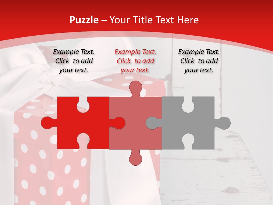 White Cute Shabby Chic PowerPoint Template