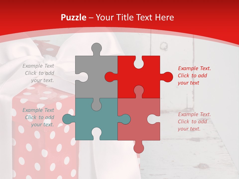 White Cute Shabby Chic PowerPoint Template