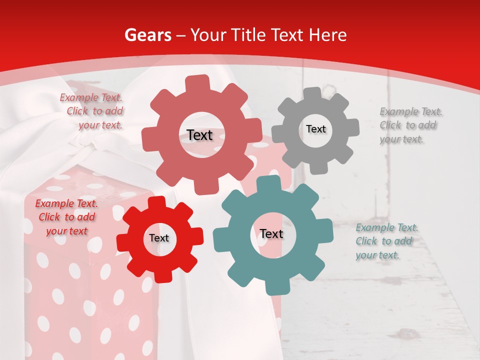 White Cute Shabby Chic PowerPoint Template