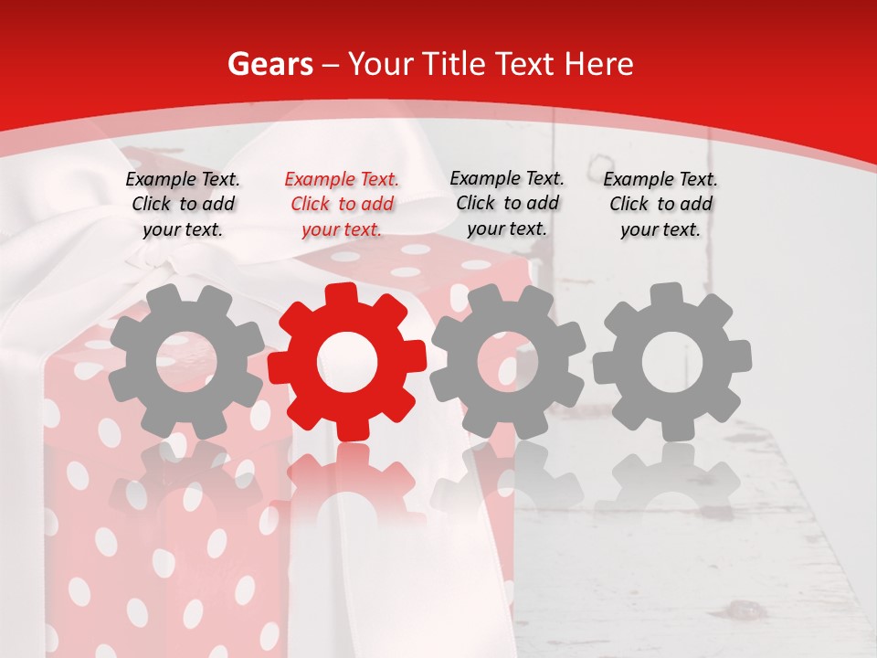 White Cute Shabby Chic PowerPoint Template