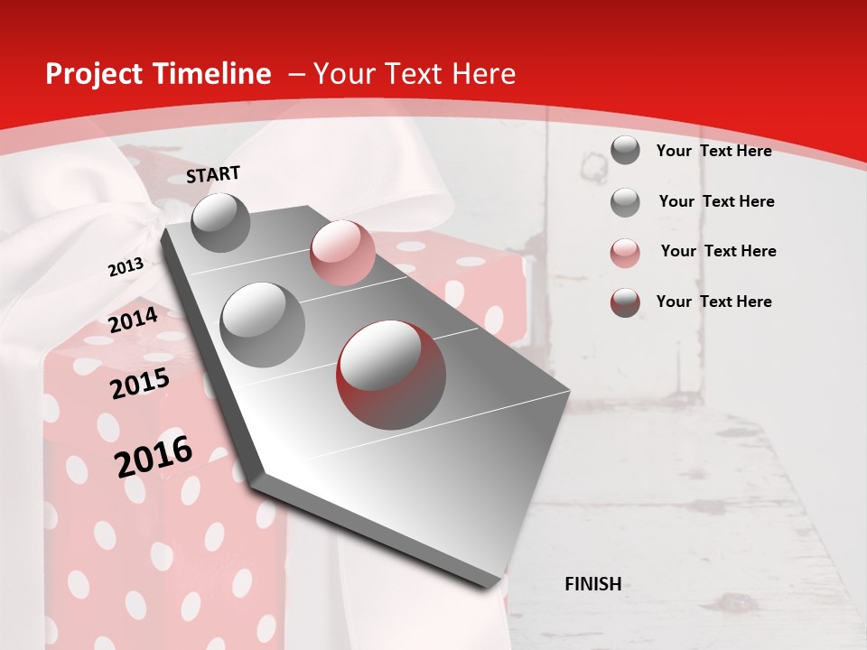 White Cute Shabby Chic PowerPoint Template