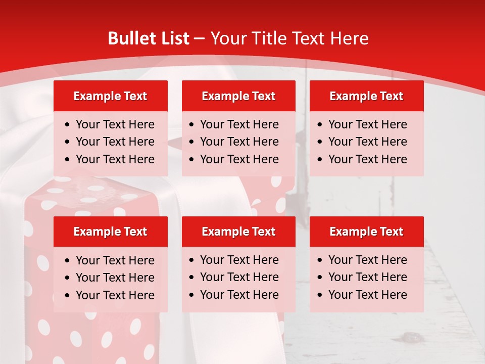 White Cute Shabby Chic PowerPoint Template