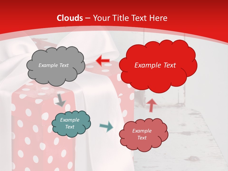 White Cute Shabby Chic PowerPoint Template