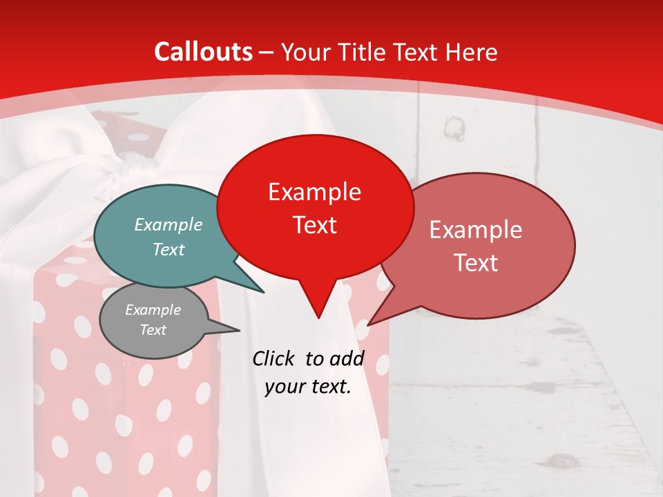 White Cute Shabby Chic PowerPoint Template