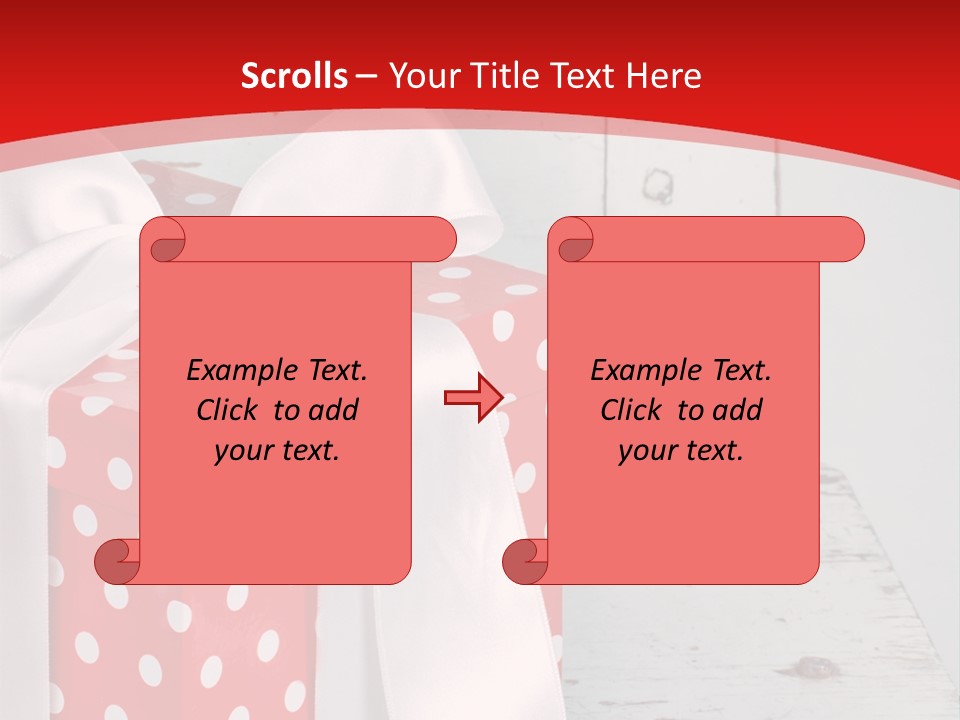 White Cute Shabby Chic PowerPoint Template