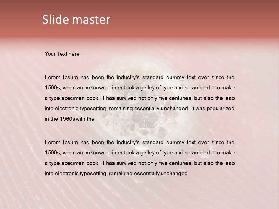 Macro Close Up Papillomavirus PowerPoint Template