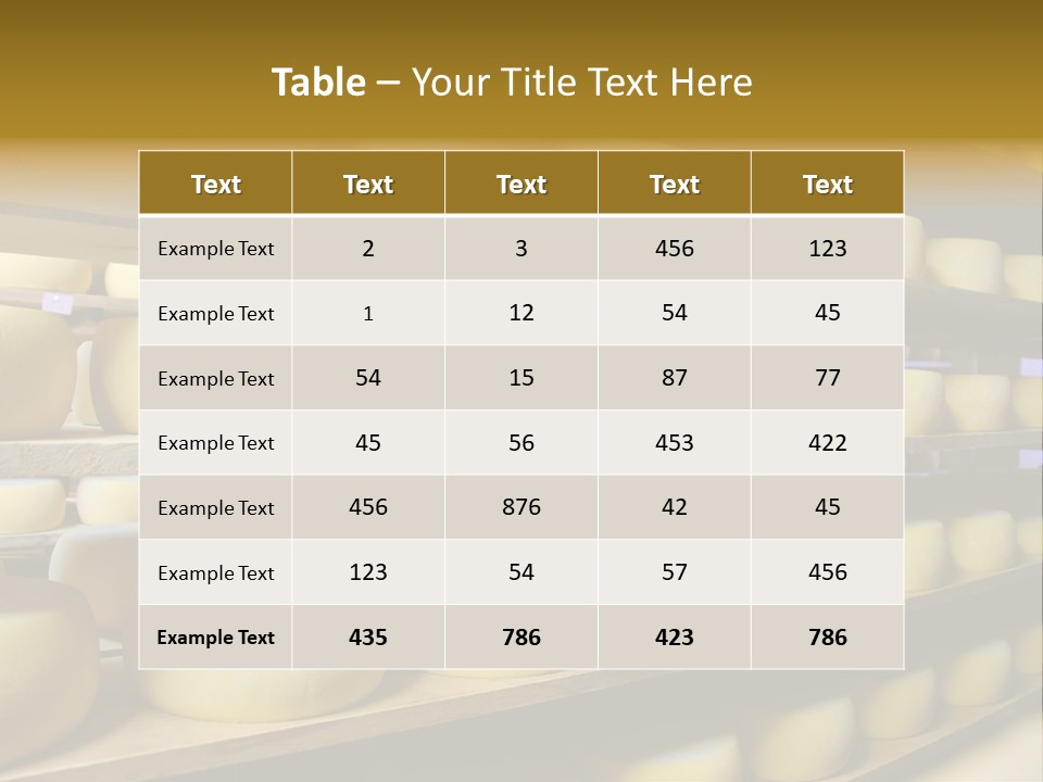 Shelf Round Nutrition PowerPoint Template