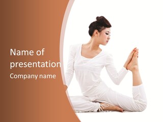 Woman Fit Beautiful PowerPoint Template