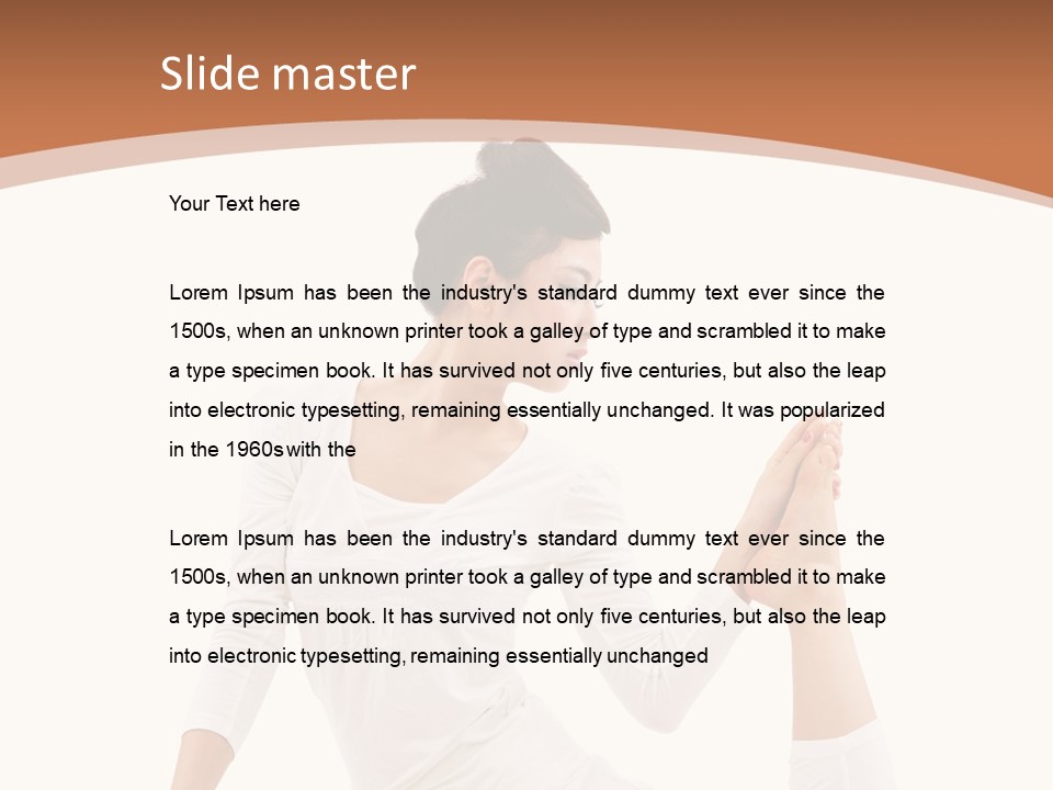 Woman Fit Beautiful PowerPoint Template