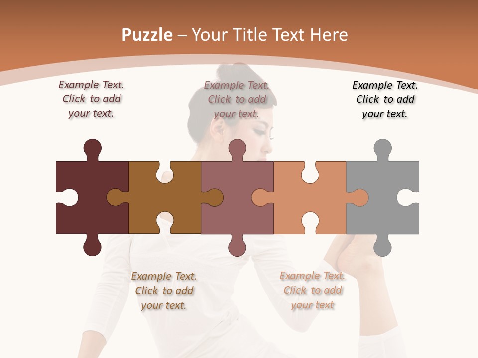 Woman Fit Beautiful PowerPoint Template