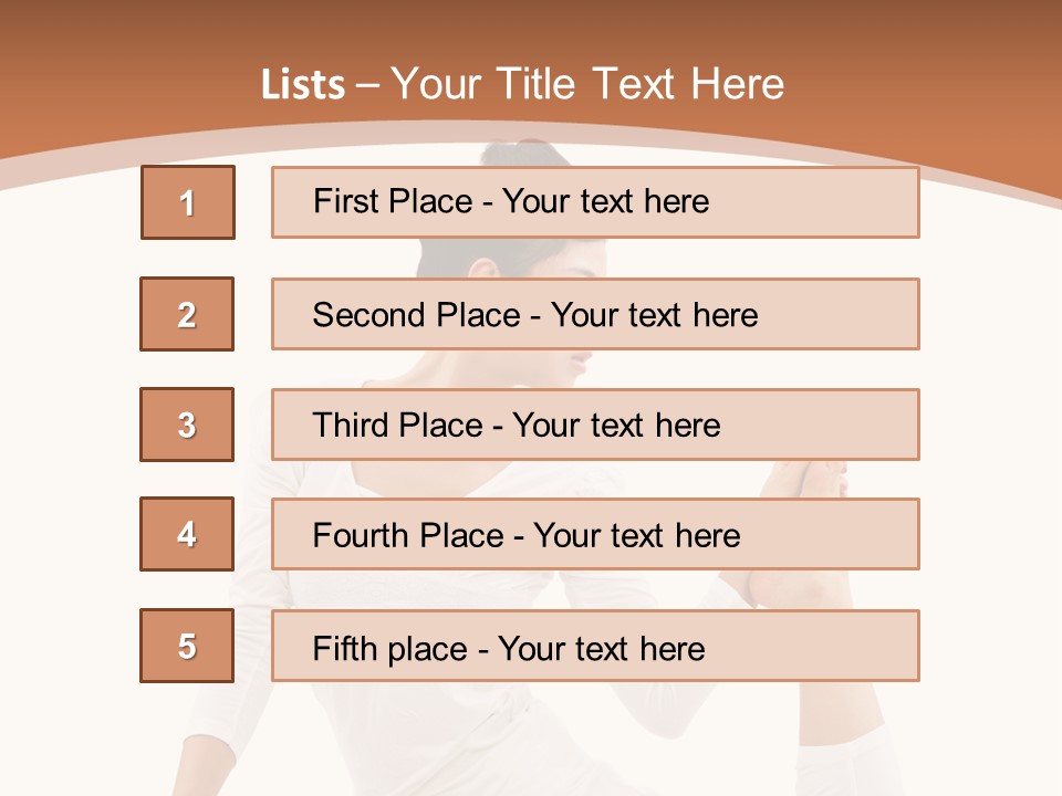 Woman Fit Beautiful PowerPoint Template