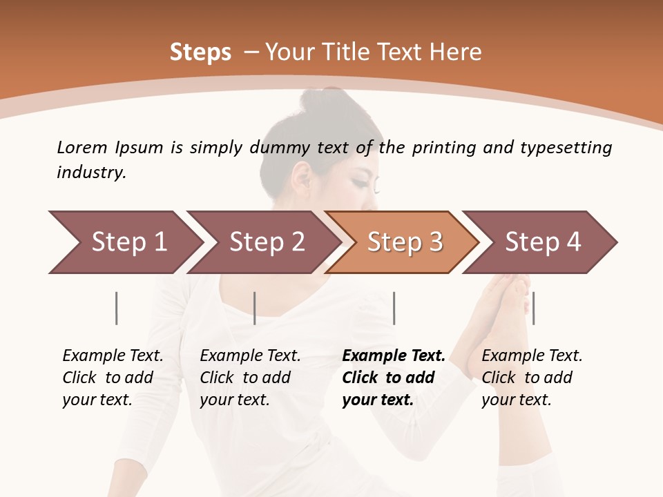 Woman Fit Beautiful PowerPoint Template