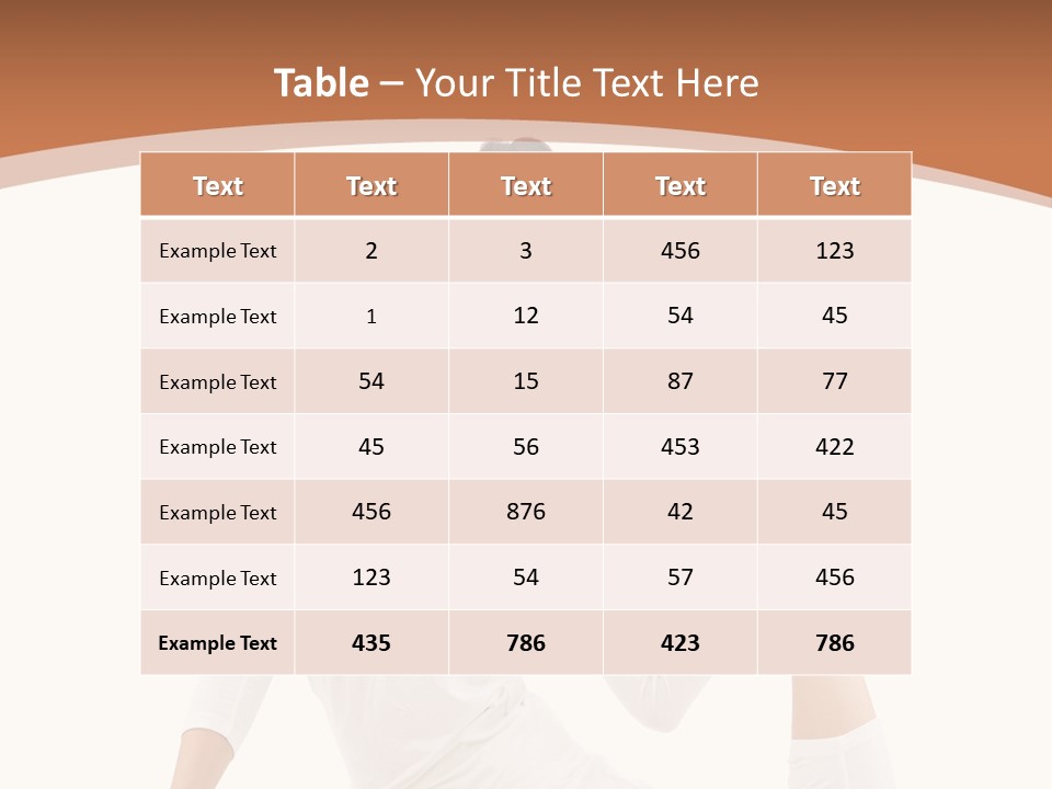 Woman Fit Beautiful PowerPoint Template